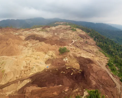 Aktivitas pertambangan nikel di Kecamatan Bahodopi, Kabupaten Morowali, Sulawesi Tengah/Bollo.id