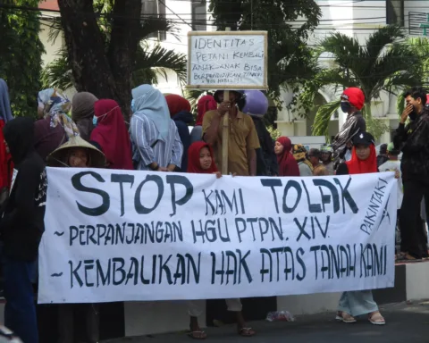Unjuk rasa petani Polongbangkeng, Takalar, lawan perampasan tanah/GRAMT