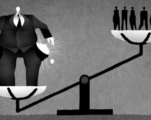 Ilustrasi, Oligarki dan ketimpangan sosial/Foto: The Plato Society/squarespace-cdn.com