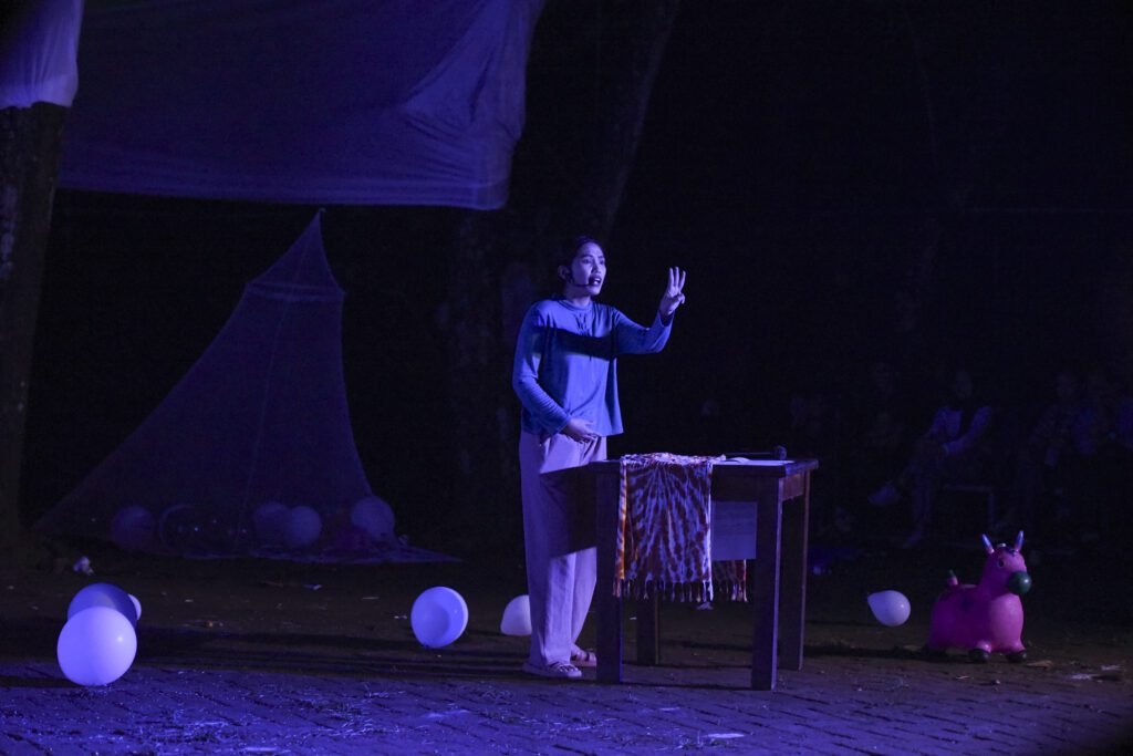 Monolog Salma dalam Makassar Perform/Foto: Ishaq