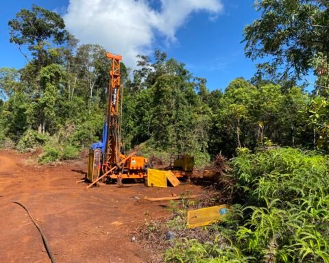 Aktivitas eksplorasi di Blok Tanamalia, Kecamatan Towuti, Kabupaten Luwu Timur/Foto: WALHI Sulsel