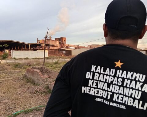 Potret aktvitas smelter nikel KIBA, Kecamatan Pajukukang, Kabupaten Bantaeng/Foto: Sahrul Ramadan/Bollo.id