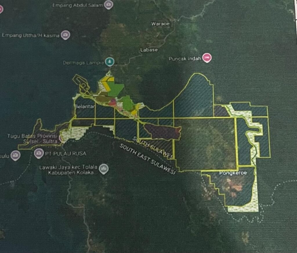 Gambar Citra Master Plan Kawasan Industri Huali (KIH) dan Fasilitas Penunjangnya oleh PT IHIP. Sumber: KA ANDAL PT IHIP