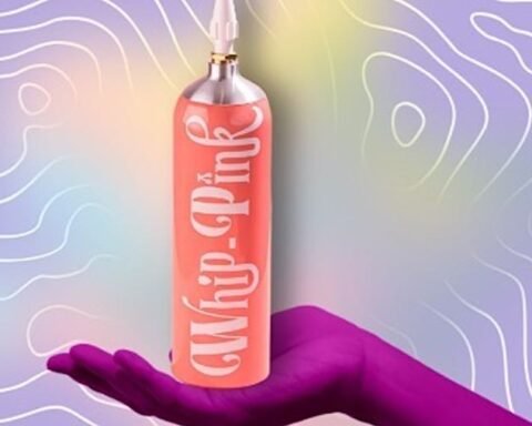 Tabung gas nitrous oxide (N2O) yang dikenal sebagai Whip Pink/Tangkapan layar Instagram @whippink.co