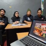 Konferensi pers yang digelar Koalisi Advokasi Jurnalis (KAJ) Sulsel/Foto: KAJ Sulsel