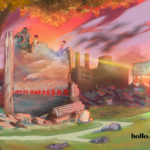 Ilustrasi pembangunan PLTSa di Makassar. Di mana pun titiknya dibangun, dikhawatirkan bakal berdampak pada masyarakat. Ilustrasi: Andi Muhammad Saleh untuk Bollo.id.